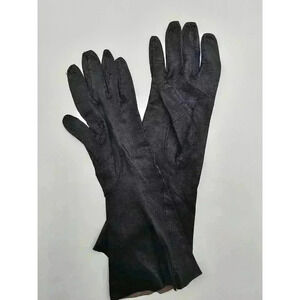 Vtg Kislay Kid Women's Brown Leather Gloves